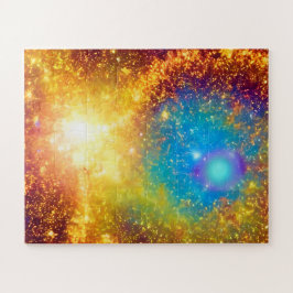 Puzzle Oro de fantasía y Supernova morada