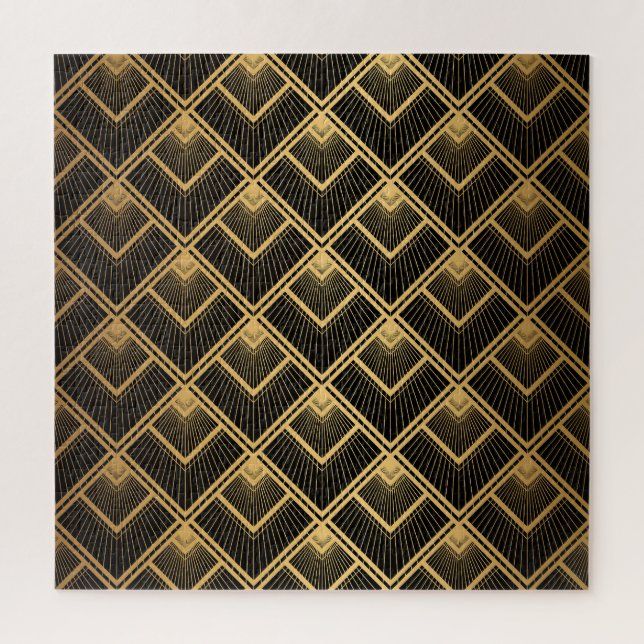 Puzzle Oro negro Art Deco: geométrico (Vertical)