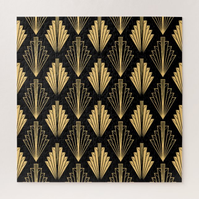 Puzzle Oro negro Art Deco: sin inconvenientes (Vertical)