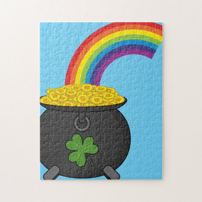 Puzzle Oro Personalizado arcoiris (Vertical)