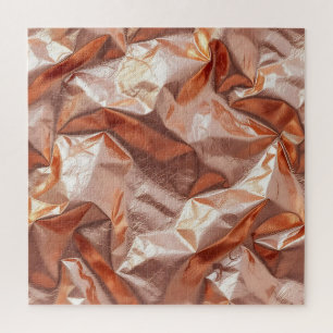 Puzzle Oro Rosa Arrugado Metalizado Foil Lujo