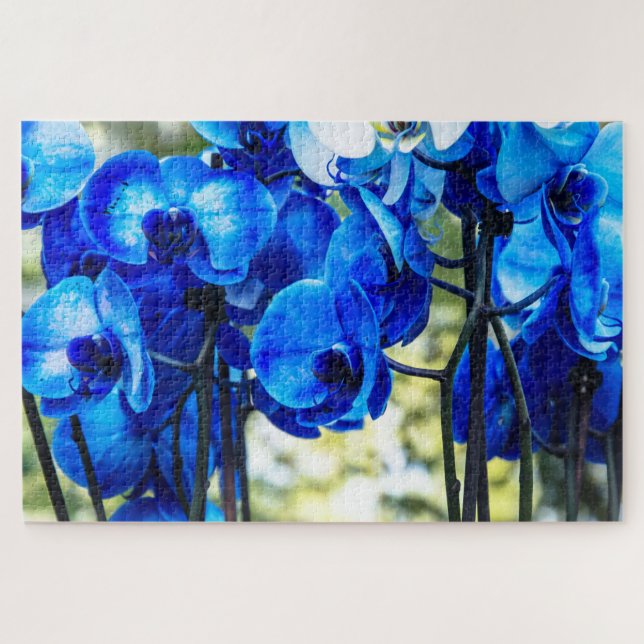 Puzzle Orquídeas azules (Horizontal)