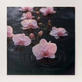 Puzzle Orquídeas en agua tranquila