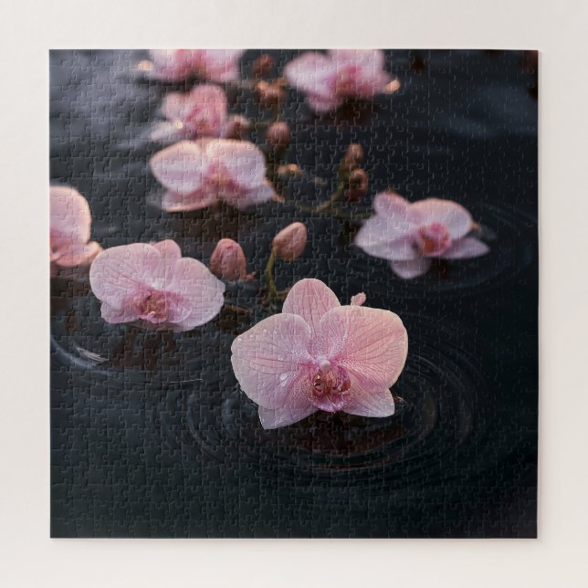 Puzzle Orquídeas en agua tranquila (Vertical)
