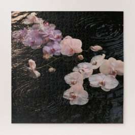 Puzzle Orquídeas en Agua Tranquila