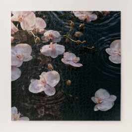 Puzzle Orquídeas en Agua Tranquila
