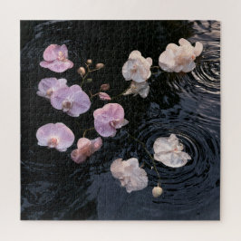 Puzzle Orquídeas en Agua Tranquila