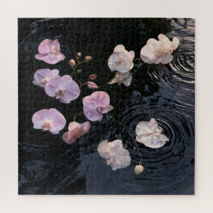Puzzle Orquídeas en Agua Tranquila