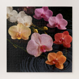 Puzzle Orquídeas en Agua Tranquila