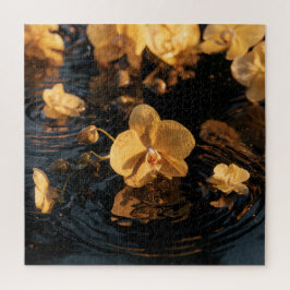 Puzzle Orquídeas en Agua Tranquila