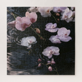 Puzzle Orquídeas en Agua Tranquila