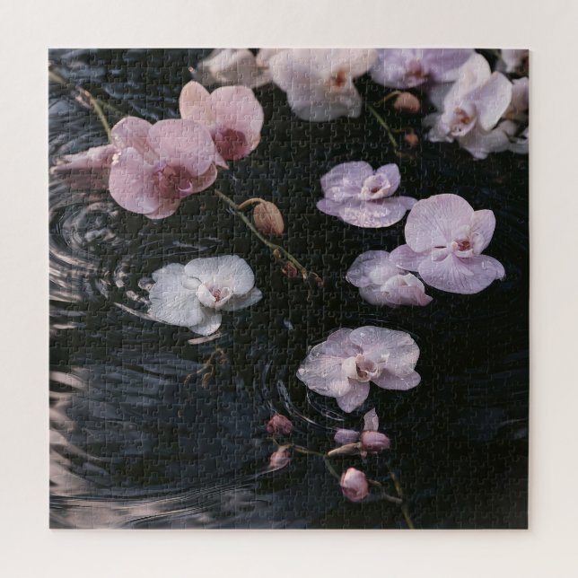 Puzzle Orquídeas en Agua Tranquila (Vertical)