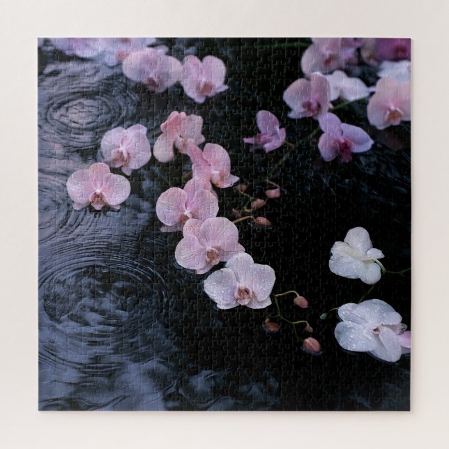 Puzzle Orquídeas en Agua Tranquila (Vertical)