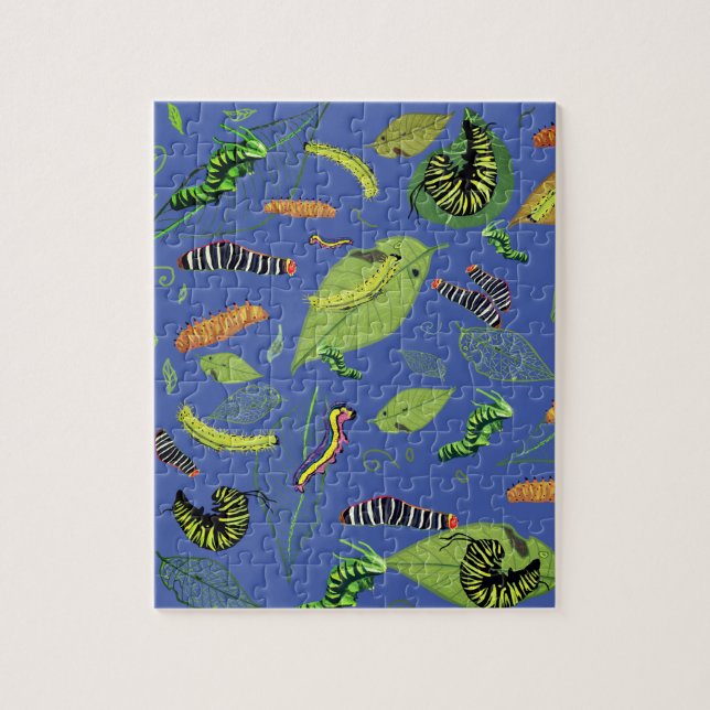 Puzzle Orugas para amantes de la naturaleza (Vertical)