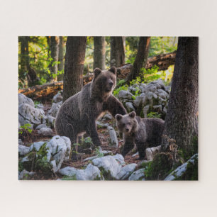 Puzzle Osa Madre Y Cachorro Eslovenia
