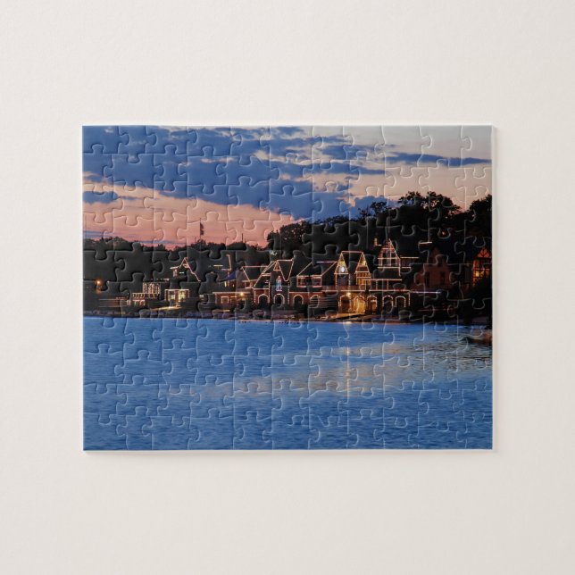 Puzzle Oscuridad de la fila del Boathouse (Horizontal)