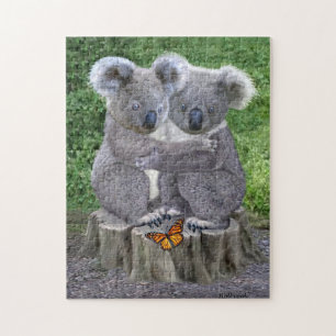 Puzzle Ositos koala bebé se abrazan