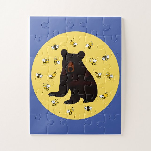Puzzle Oso Adorable De Abeja Pequeña (Vertical)