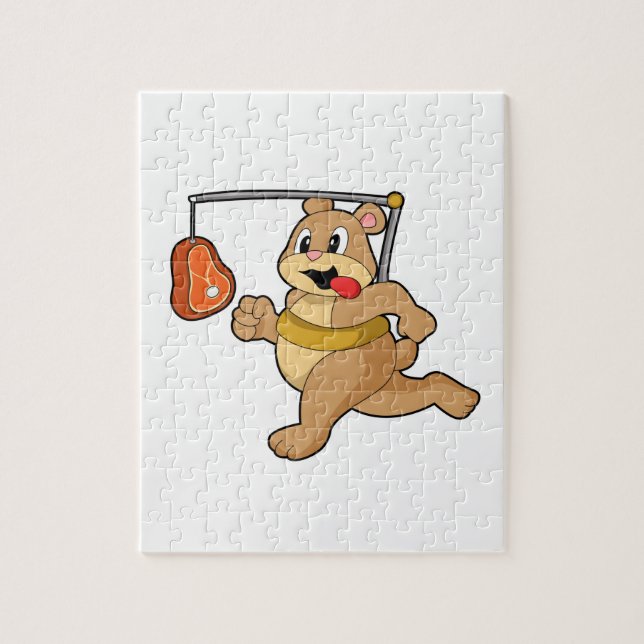 Puzzle Oso como corredora (Vertical)
