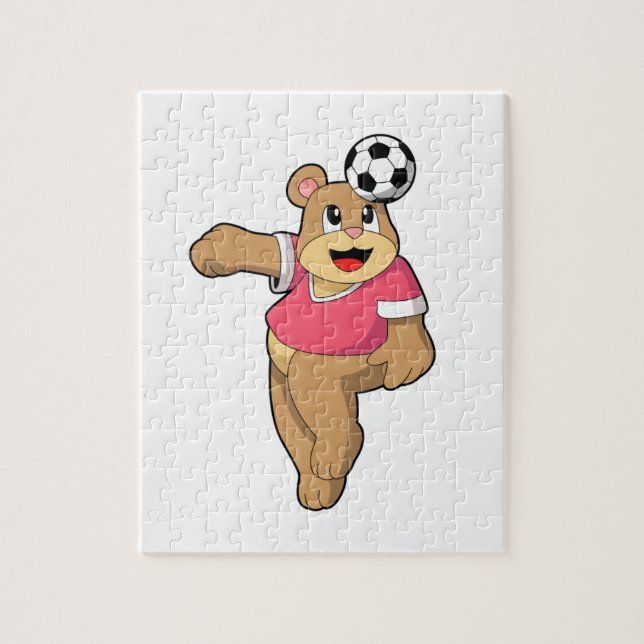 Puzzle Oso como jugador de fútbol con Soccer.PNG (Vertical)