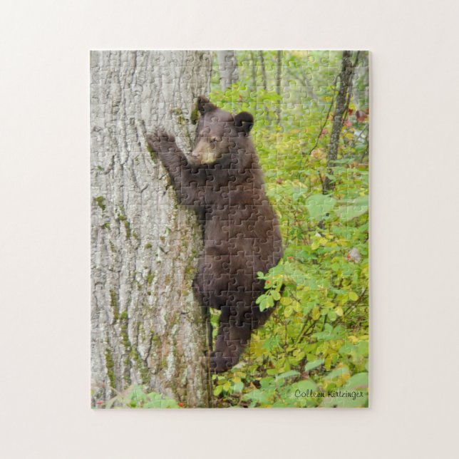 Puzzle Oso Cub en árbol (Vertical)