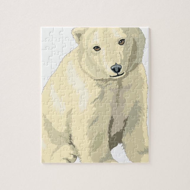 Puzzle Oso Cudiosamente Polar (Vertical)