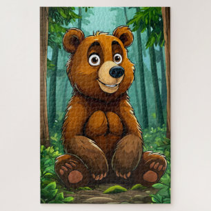 Puzzle Oso de dibujos animados lindo