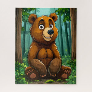 Puzzle Oso de dibujos animados lindo