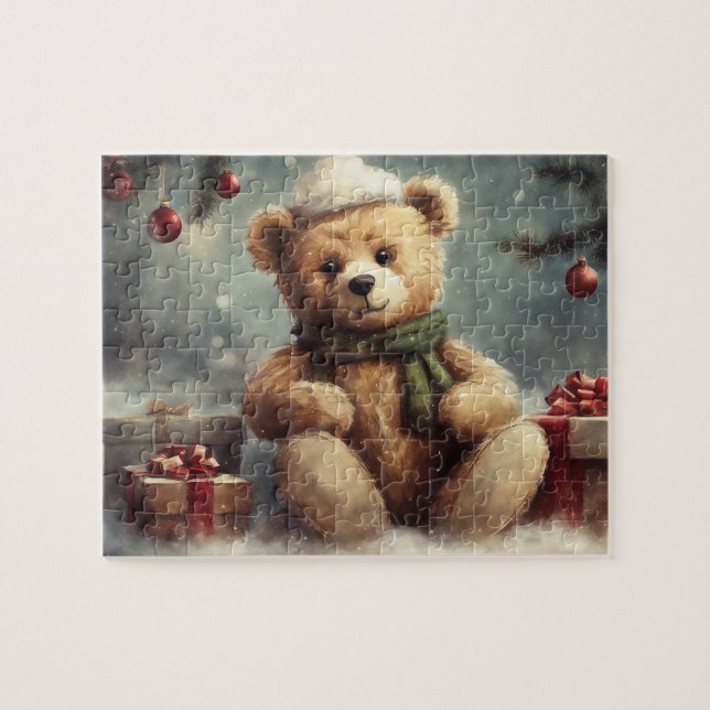 Puzzle Oso de Navidades dulces (Horizontal)