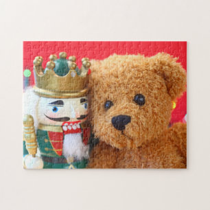 Puzzle Oso de peluche y cazador de nueces