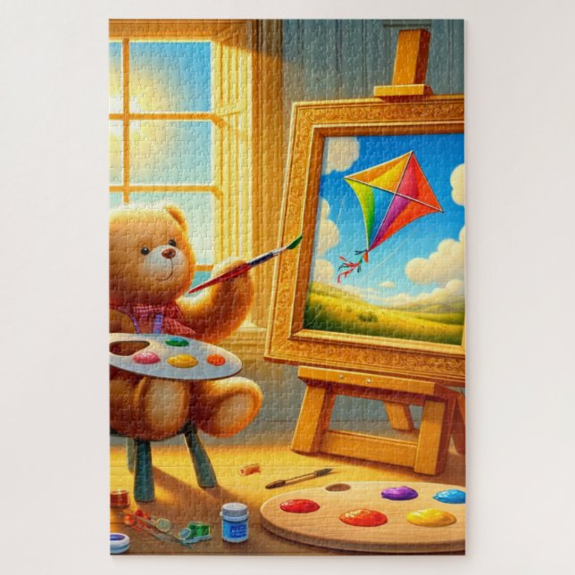 Puzzle Oso de pintura (Vertical)