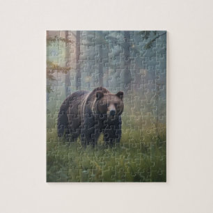 Puzzle Oso en Bosque Mágico