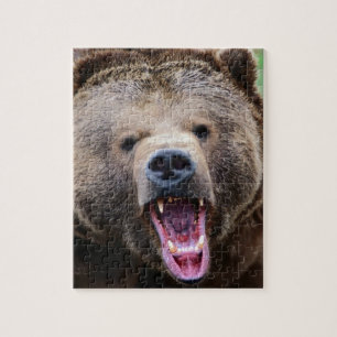 Puzzle Oso grizzly de rugido