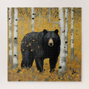Puzzle Oso negro Art Nouveau