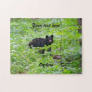 Puzzle Oso negro en el bosque