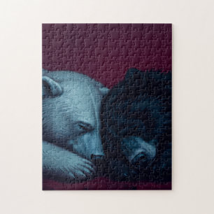 Puzzle Oso negro y polar