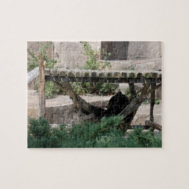 Puzzle Oso relajante en Hammock (Horizontal)