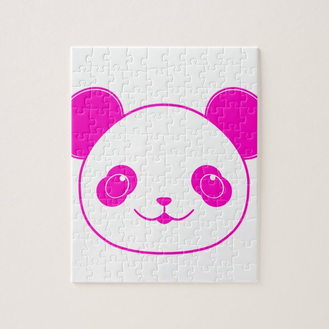 Puzzle Oso rosa Kawaii Panda (Vertical)