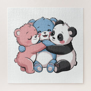 Puzzle Osos de peluche con panda