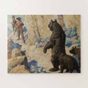 Puzzle Osos en el camino 1904 William Robinson Leigh