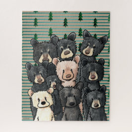 Puzzle Osos negros de KiniArt