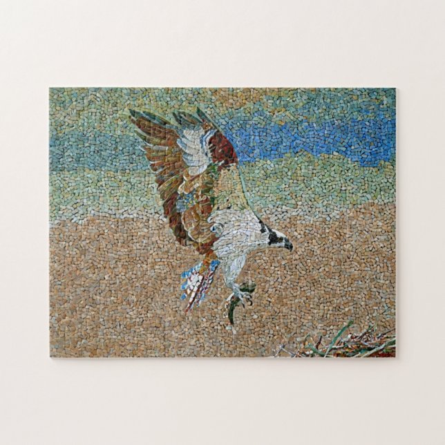 Puzzle Osprey con la impresión del patrón de mosaico de p (Horizontal)