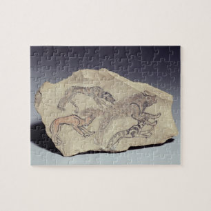 Puzzle Ostracon que representa un perro que persigue un