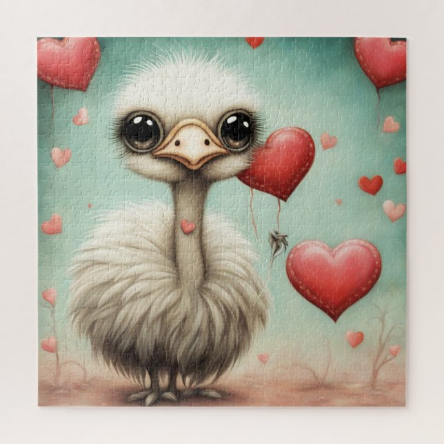 Puzzle Ostrich Amor 3 (Vertical)