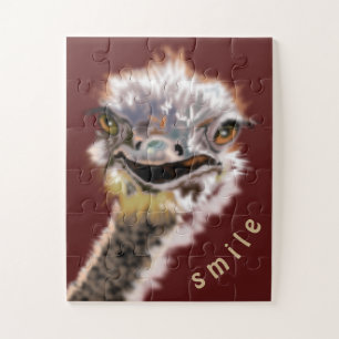 Puzzle Ostrich feliz -