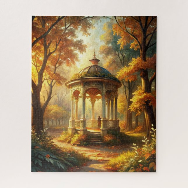 Puzzle Otoño Cae Con Gazebo (Vertical)