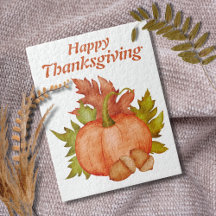 Otoño Calabaza Rustica Feliz Día de Acción de Grac