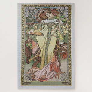 Puzzle Otoño de 1900: Un Art Nouveau de Mucha