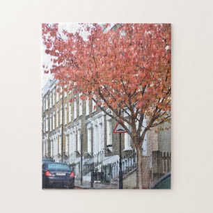 Puzzle Otoño deja Islington North London Reino Unido