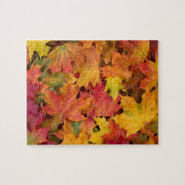 Puzzle Otoño deja la familia de colores de otoño diversió